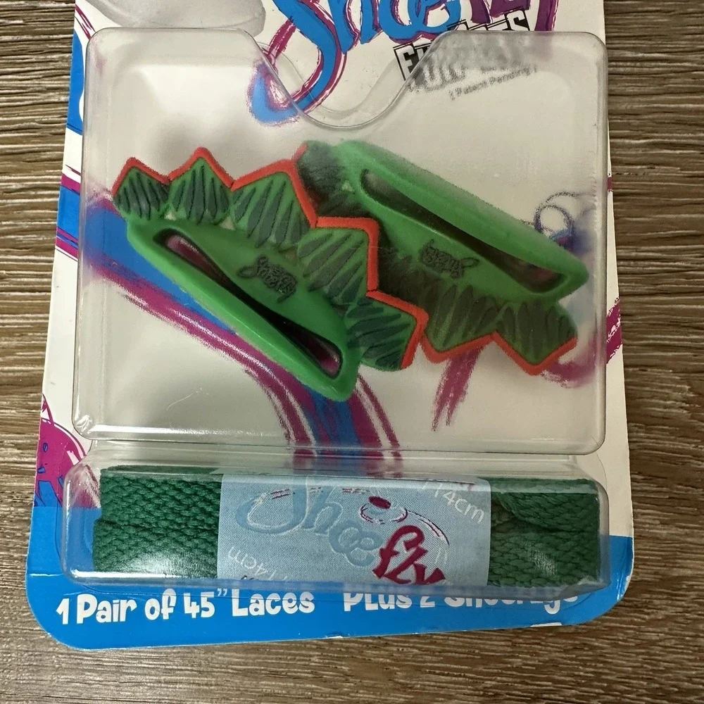 Shoefly Funsets Dinosaur Green 45 Inch Laces